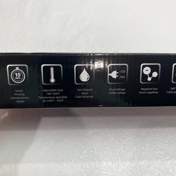 Style House 1.25” Professional Hair Styling Iron (Red) Negative Ion Therapy